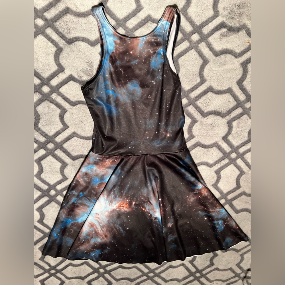 Blackmilk Black Galaxy Skater Dress Size XS PC